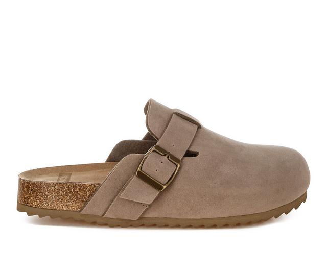 Women's Rag & Co Ratiha Clogs in Taupe color