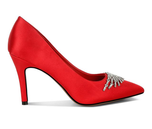 Women's Rag & Co Rhodolia Pumps in Red color