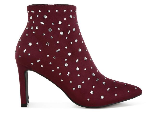 Women's Rag & Co Sakura Booties in Burgundy color