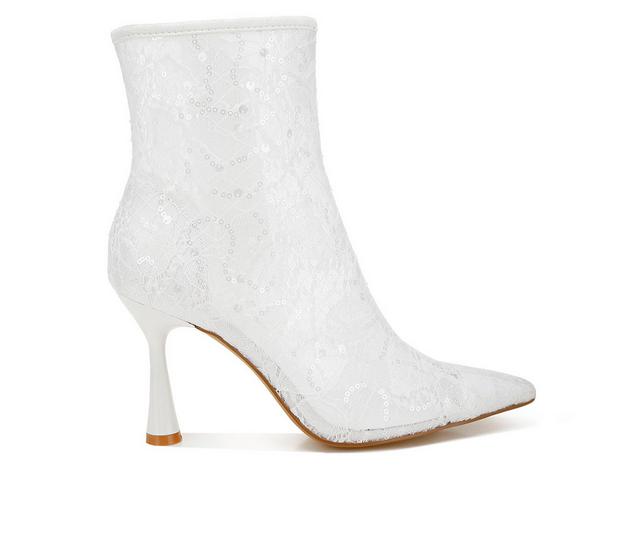 Women's Rag & Co Samia Booties in White color