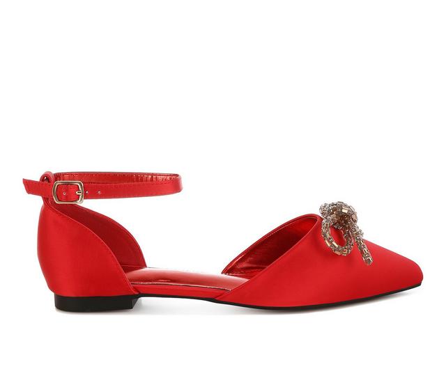 Women's Rag & Co Simina Flats in Red color