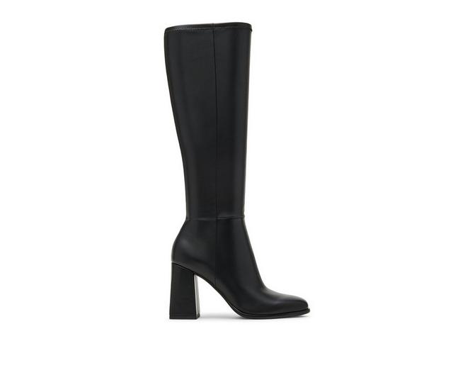 Women's Madden Girl Katiee-WC Knee High Boots in Black Paris color