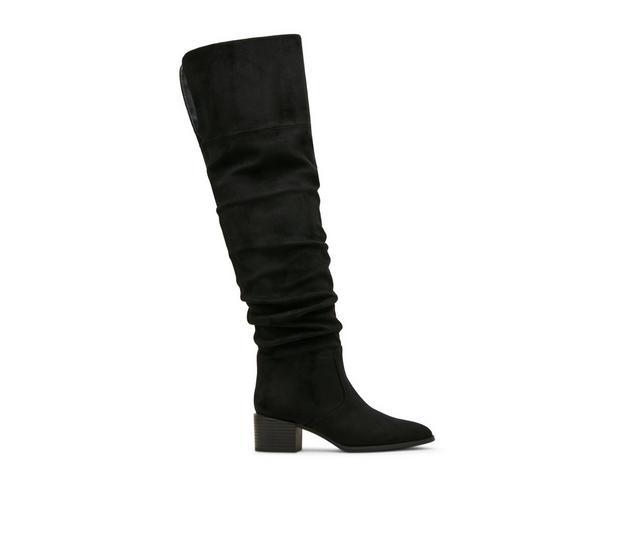 Women's Madden Girl Tamaraa Knee High Boots in Black Fab color