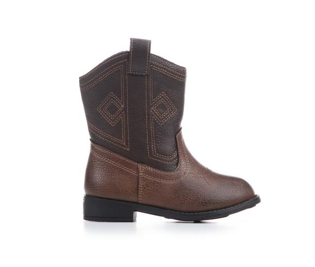 Boys' Freeman Toddler Josh Cowboy Boots in Brown color