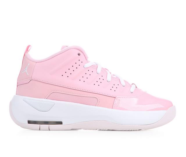 Girls' Jordan Big Kid Max Aura Basketball Shoes in Med Pnk/Soft Pk color