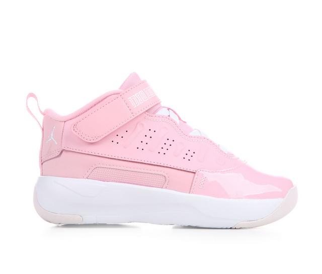 Girls' Jordan Little Kid Max Aura Basketball Shoes in Med Pnk/Soft Pk color
