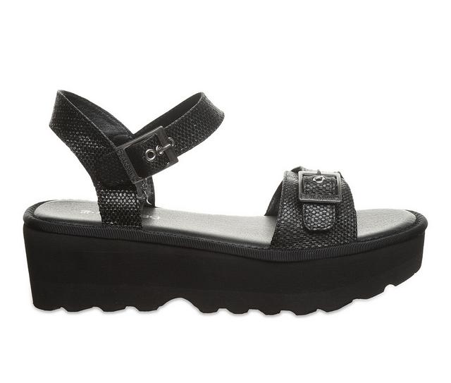 Women's Bearpaw Cassidy Platform Sandals in Black color