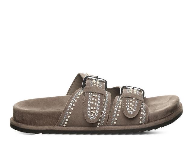 Women's Bearpaw Anya Footbed Sandals in Morel color