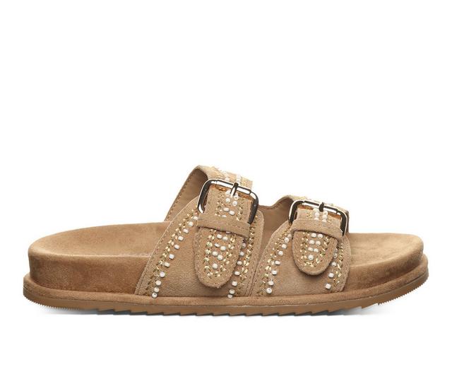 Women's Bearpaw Anya Footbed Sandals in Toffee color