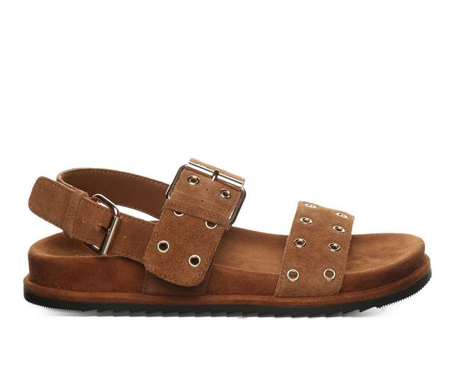 Women's Bearpaw Liandra Footbed Sandals in Cinnamon color