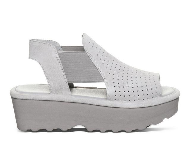 Women's Bearpaw Tatiana Platform Sandals in Grey Fog color