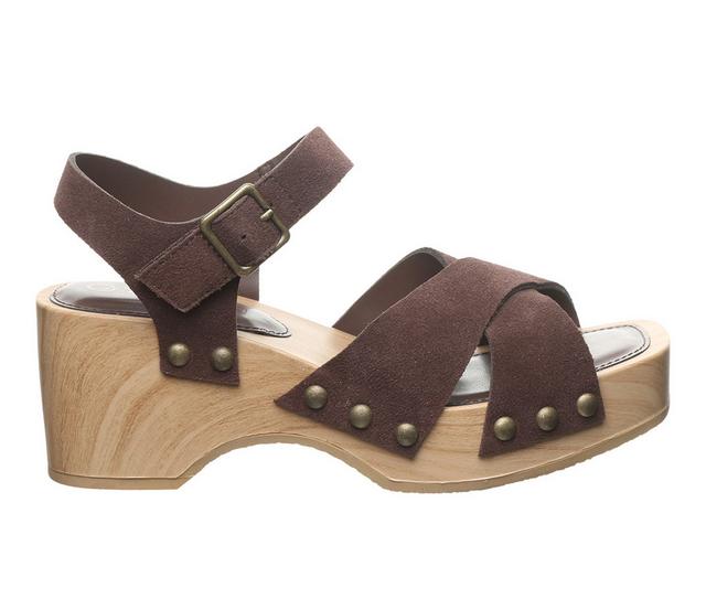 Women's Bearpaw Colette Wedges in Chickory color