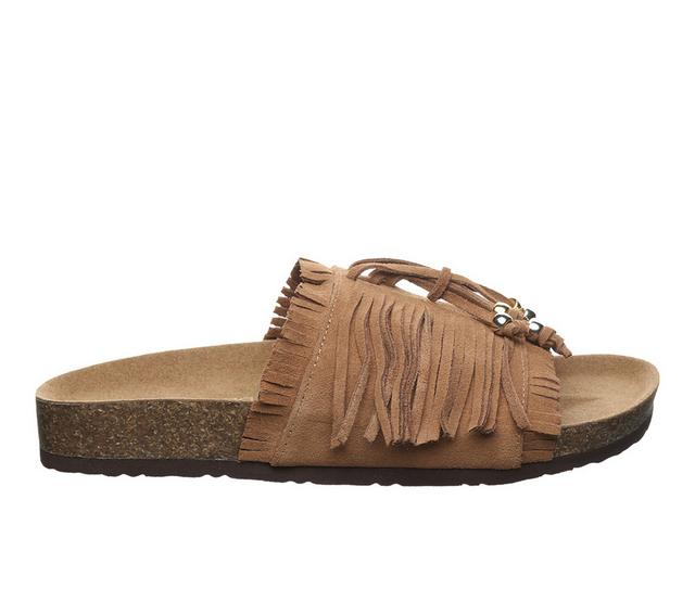 Women's Bearpaw Perla Footbed Sandals in Hickory color