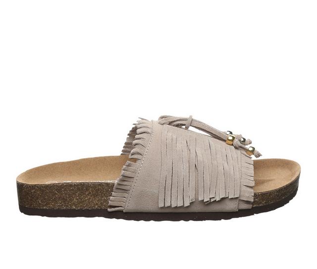 Women's Bearpaw Perla Footbed Sandals in Mushroom color