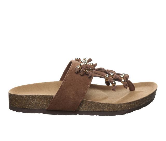 Women's Bearpaw Cosima Footbed Sandals in Cocoa color