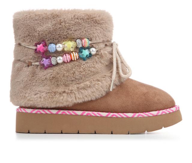 Girls' Steve Madden Little Kid & Big Kid JBrandie Boots in Tan color