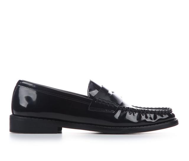 Women's Madden Girl Prep Loafers in Black color