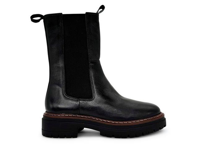 Women's Chelsea Crew Sherry Ankle Boots in Black Leather color