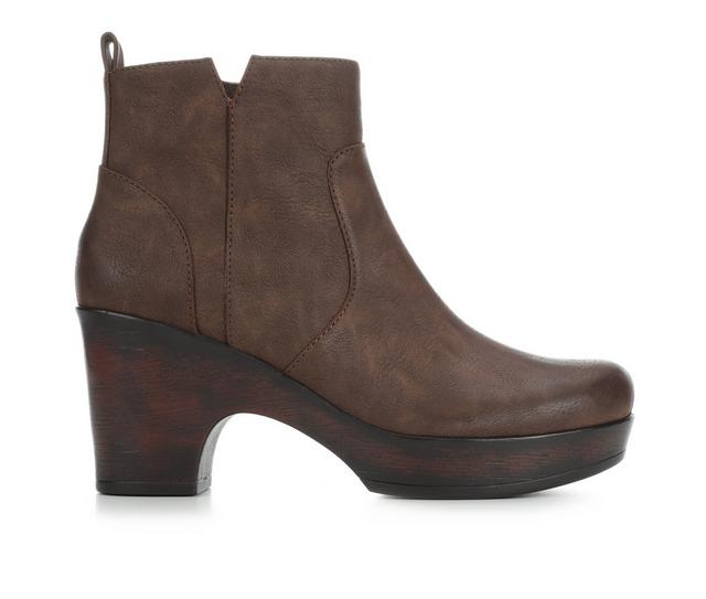 Women's BOC Ashland Booties in Dark Brown color