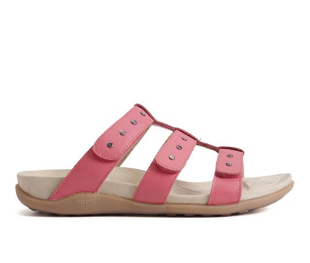 Women's Strive Biarritz Sandals in Coral color