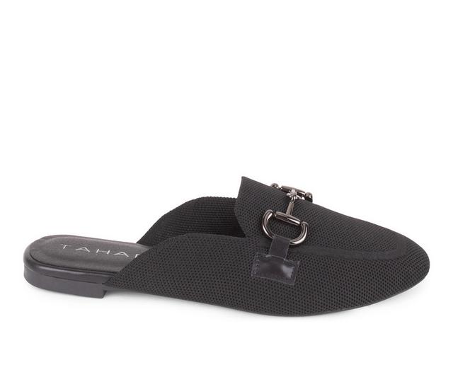 Women's Tahari Augustine Loafers in Black/Black color