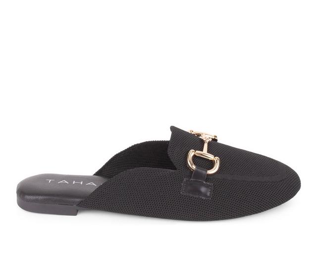 Women's Tahari Augustine Loafers in Black/Gold color