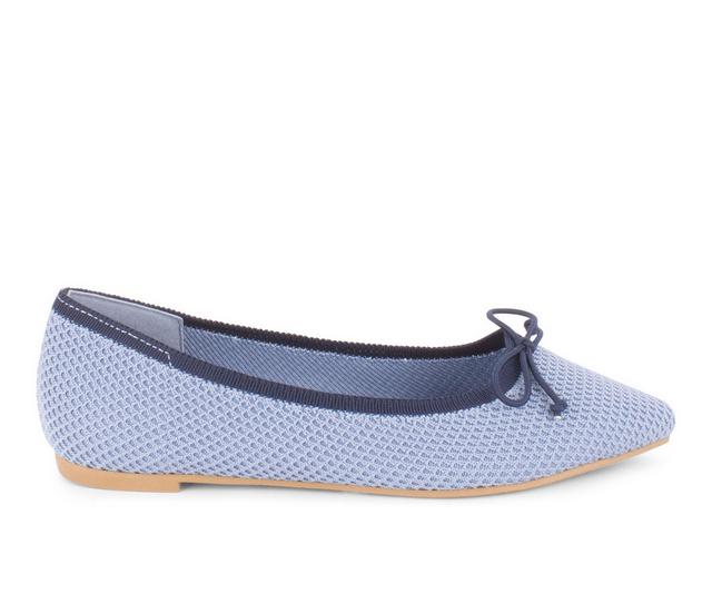 Women's Tahari Bogota Flats in Blue/Navy color