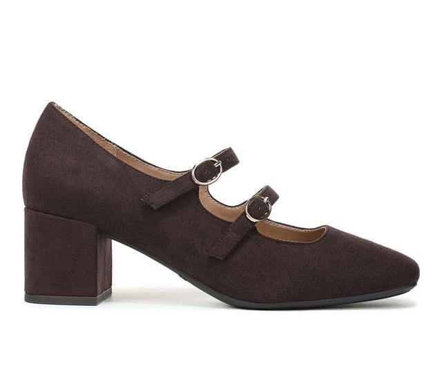 Women's LifeStride Claudette Maty Jane Pumps in Dark Chocolate color