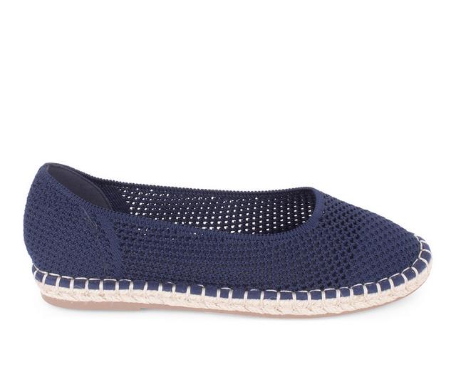 Women's Tahari Juniper Flats in Navy color