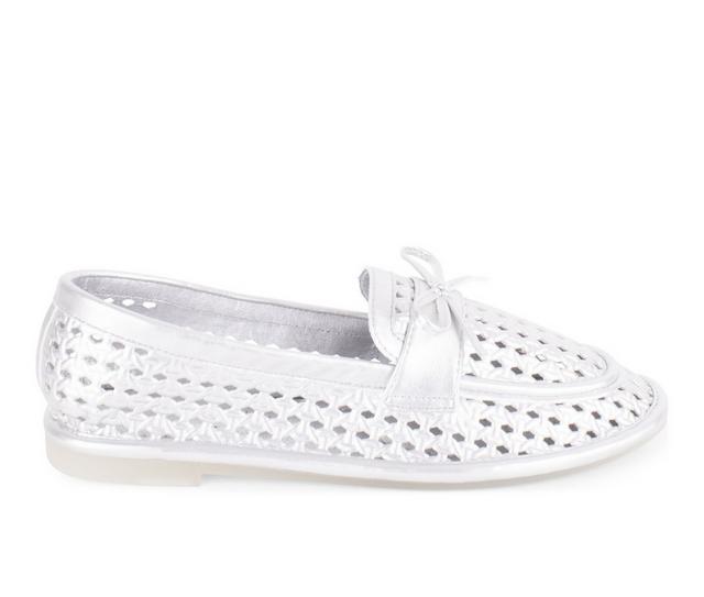 Women's Tahari Maple Loafers in Silver color