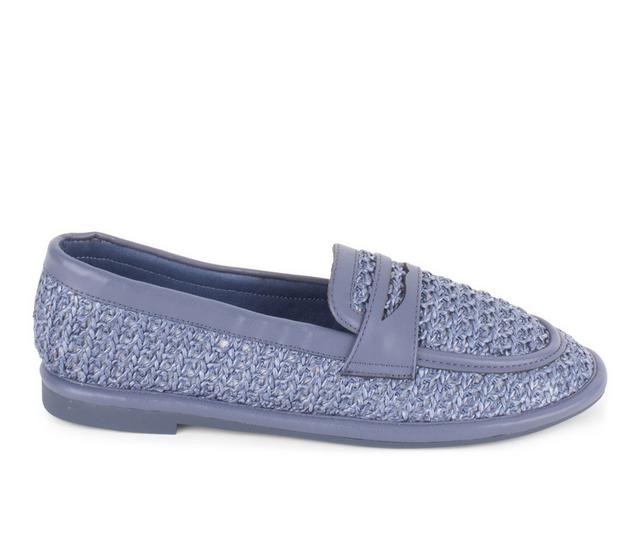 Women's Tahari Meadow Loafers in Denim color