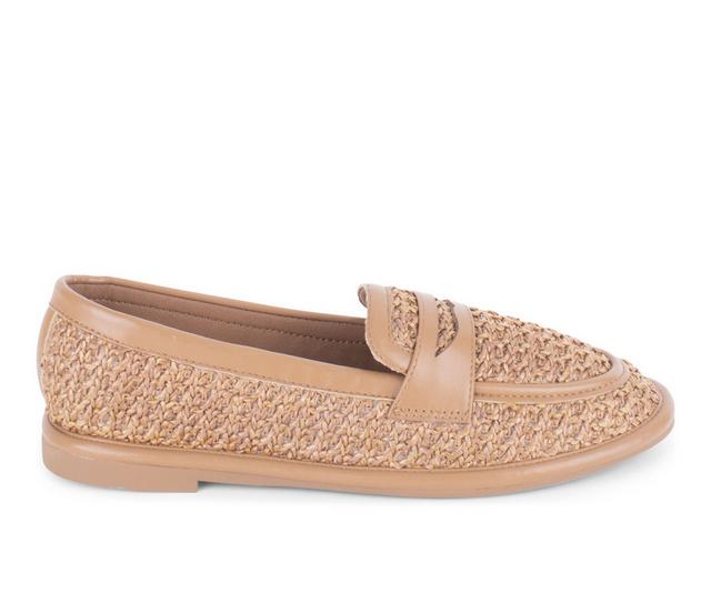Women's Tahari Meadow Loafers in Tan color
