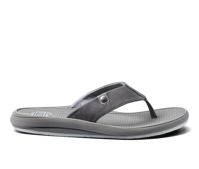 Men's Reef Nias Thong Sandal Flip-Flops in Light Grey color