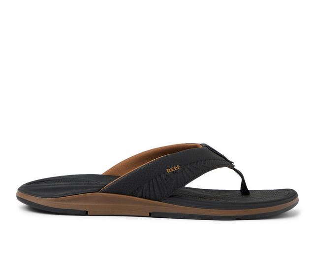 Men's Reef Offshore Flip-Flops in Black/Gum color