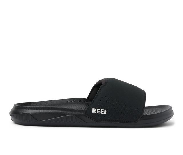 Men's Reef Tailslide Slides in Black color