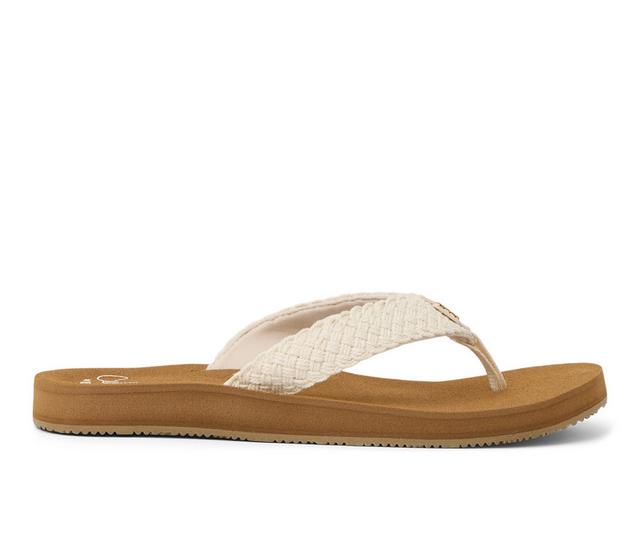Women's Reef Baja Maria Flip-Flops in Brown/Vintage color