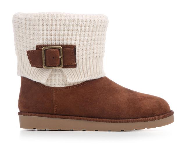Women's White Mountain Daisee Boots in Dark Chestnut color