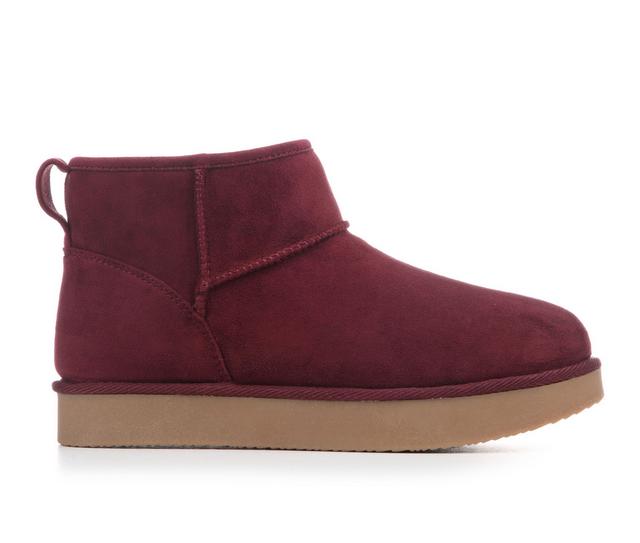 Women's White Mountain Blooms Winter Boots in Burgundy color
