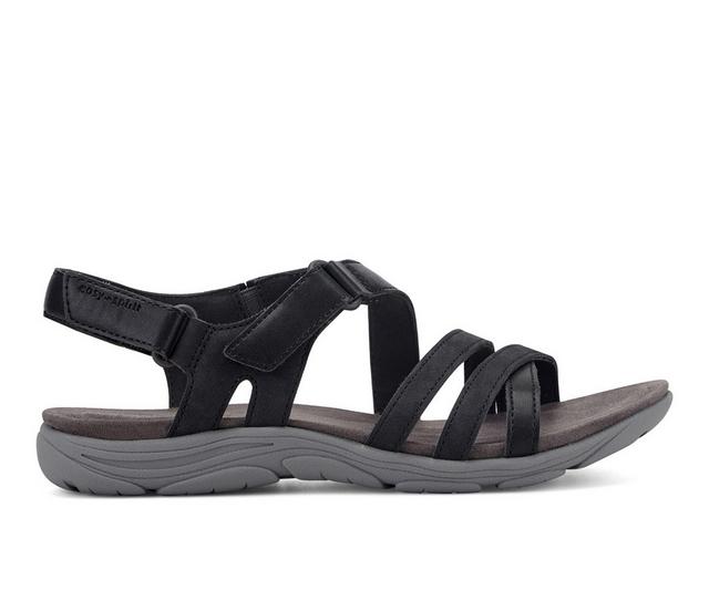 Women's Easy Spirit Layan Sandals in Black color