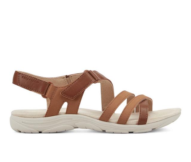Women's Easy Spirit Layan Sandals in Medium Brown color