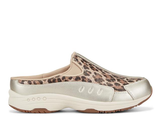 Women's Easy Spirit Traveltime 20th Anniversary Edition Slip-on Sneakers in Gold/Leopard color