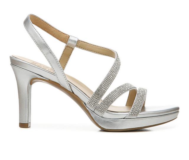 Women's Naturalizer Brenta 2 Dress Sandals in Silver color