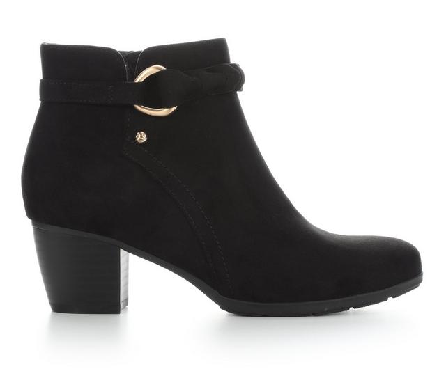 Women's Cliffs by White Mountain Anslie Booties in Black Fabric color