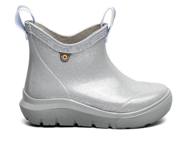 Kids' Bogs Footwear Little Kid & Big Kid Skyline Chelsea Rain Boots in Silver color