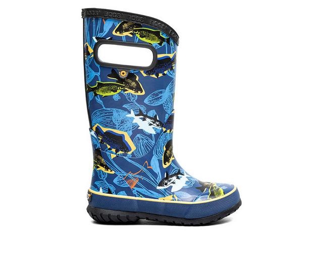 Kids' Bogs Footwear Infant & Toddler Rain Boots in Navy Multi color
