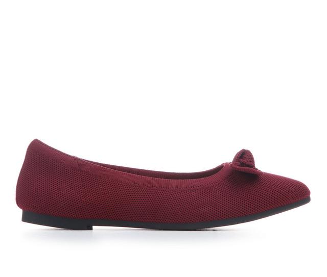 Women's Jellypop Solvia Flats in Wine color