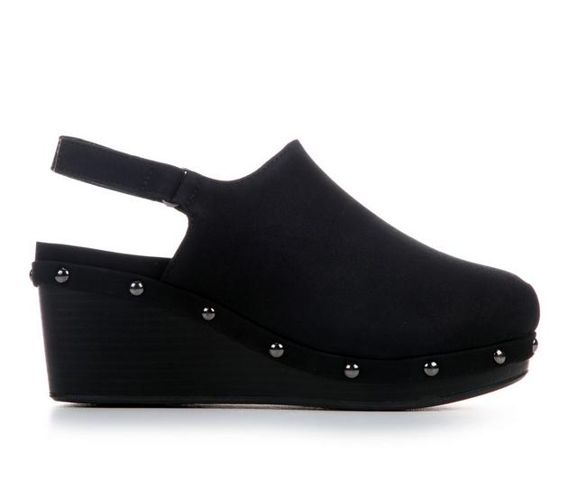 Women's Jellypop Ravi Heeled Clogs in Black color