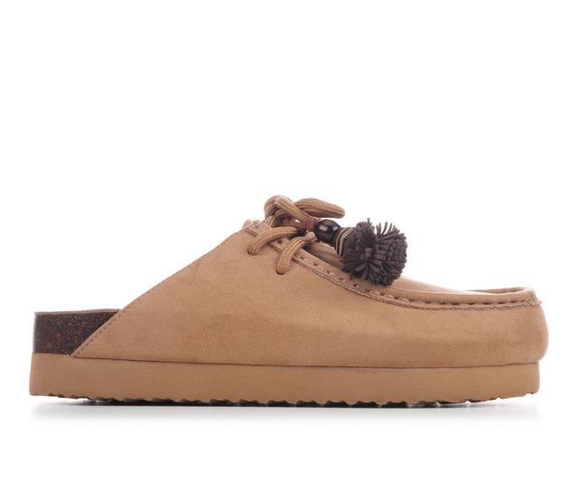 Women's Rocket Dog Arden Mules in Camel color