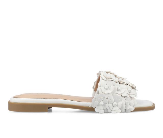 Women's Journee Collection Azalea Sandals in White color