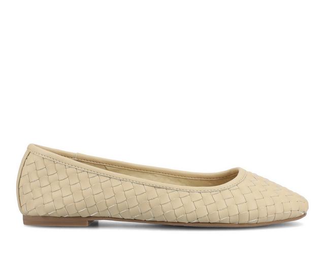 Women's Journee Collection Savannah Flats in Beige color